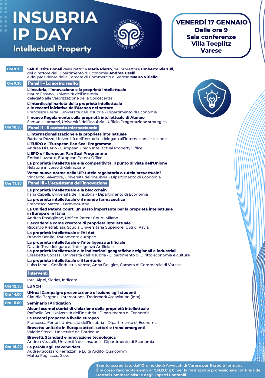 Insubria Intellectual Property Day
